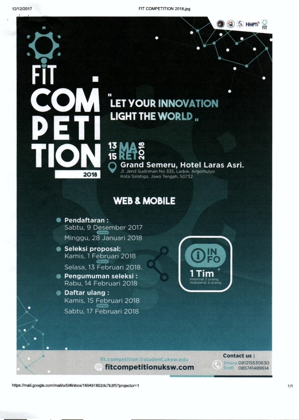 FIT Competition 2018