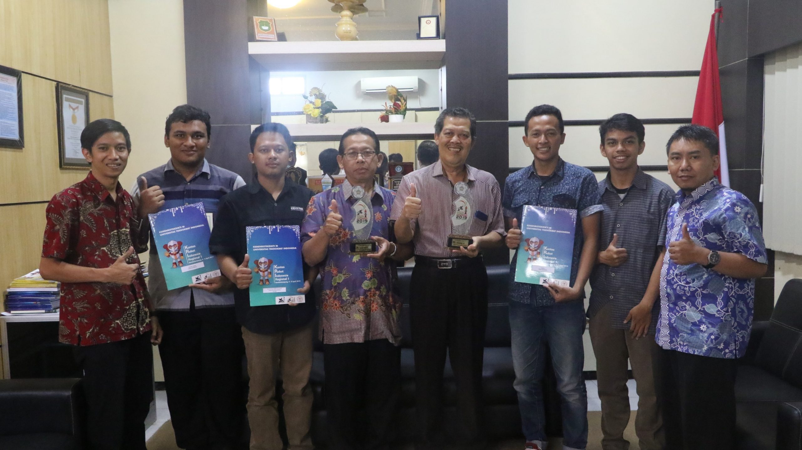 Selamat Kepada Juara 2 Kontes Robot Sepak Bola Indonesia (KRSBI) Humanoid Region 1 & 4 Th 2019 di Univ. Teknokrat Indonesia Bandar Lampung