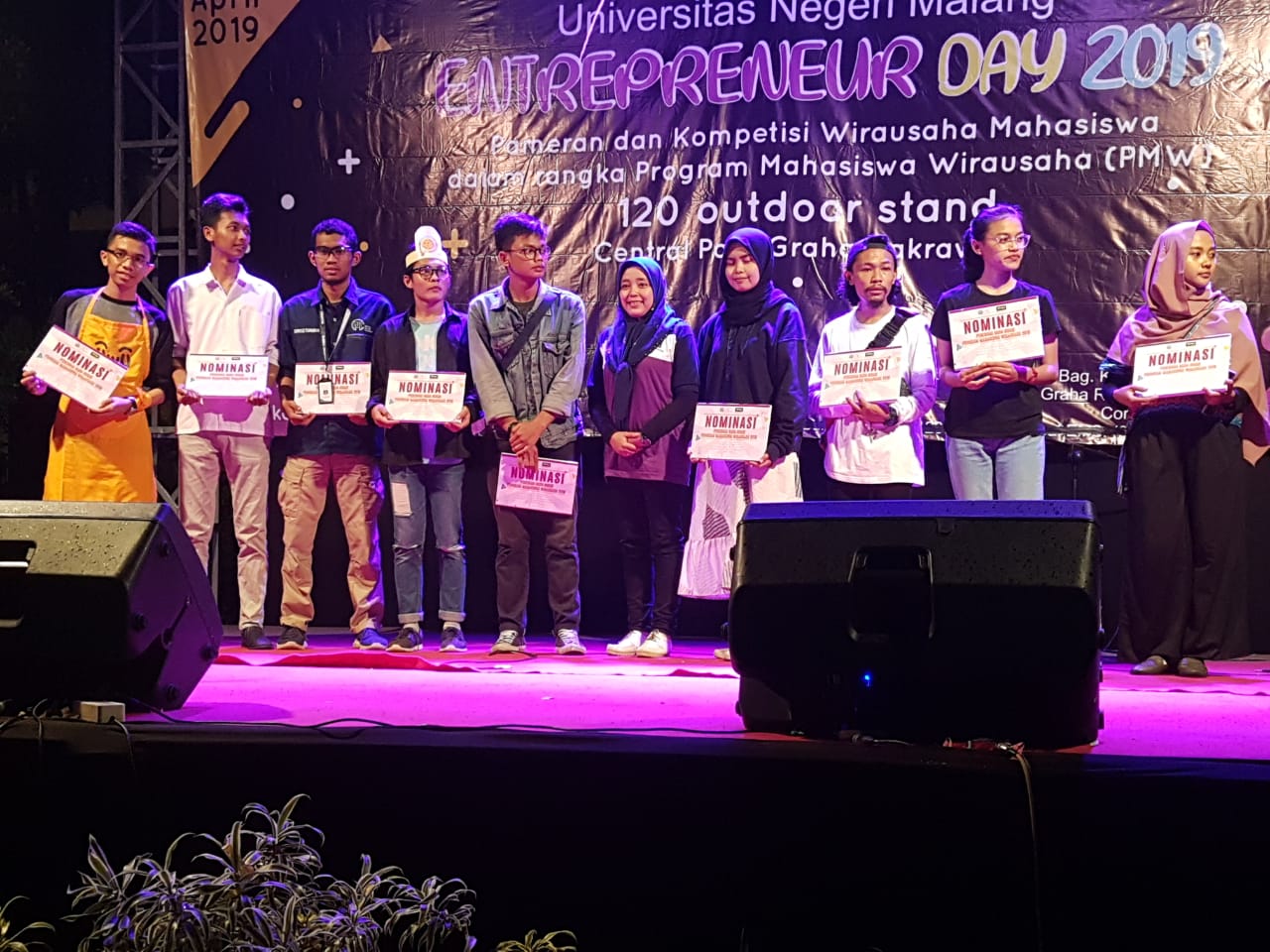Selamat Kepada Tim Program Mahasiswa Wirausaha (PMW) Fakultas Teknik yang Didanai Universitas Negeri Malang pada Acara “Entrepreneur Day 2019” di Central Park Graha Cakrawala UM