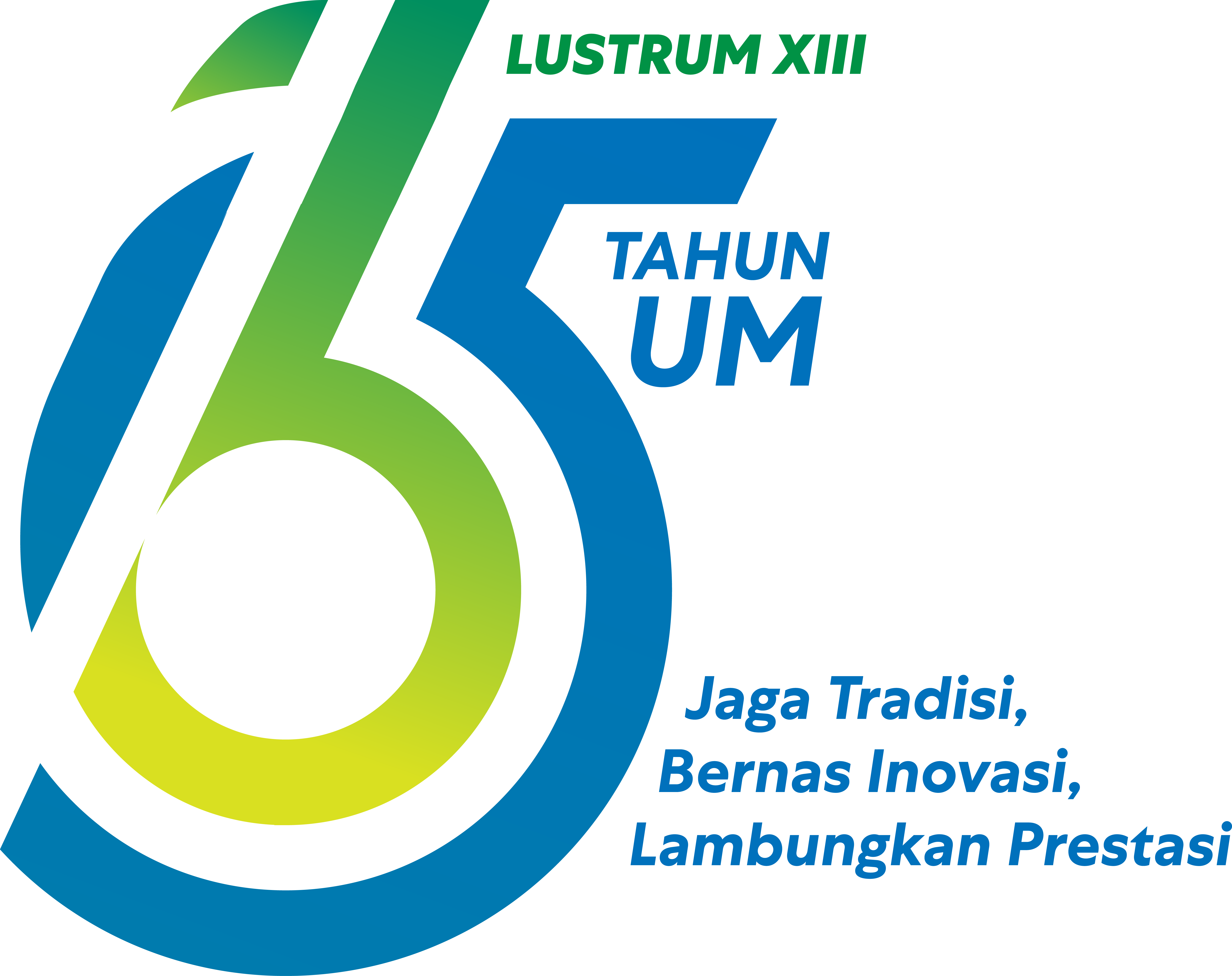 Logo Lustrum Universitas Negeri Malang XIII