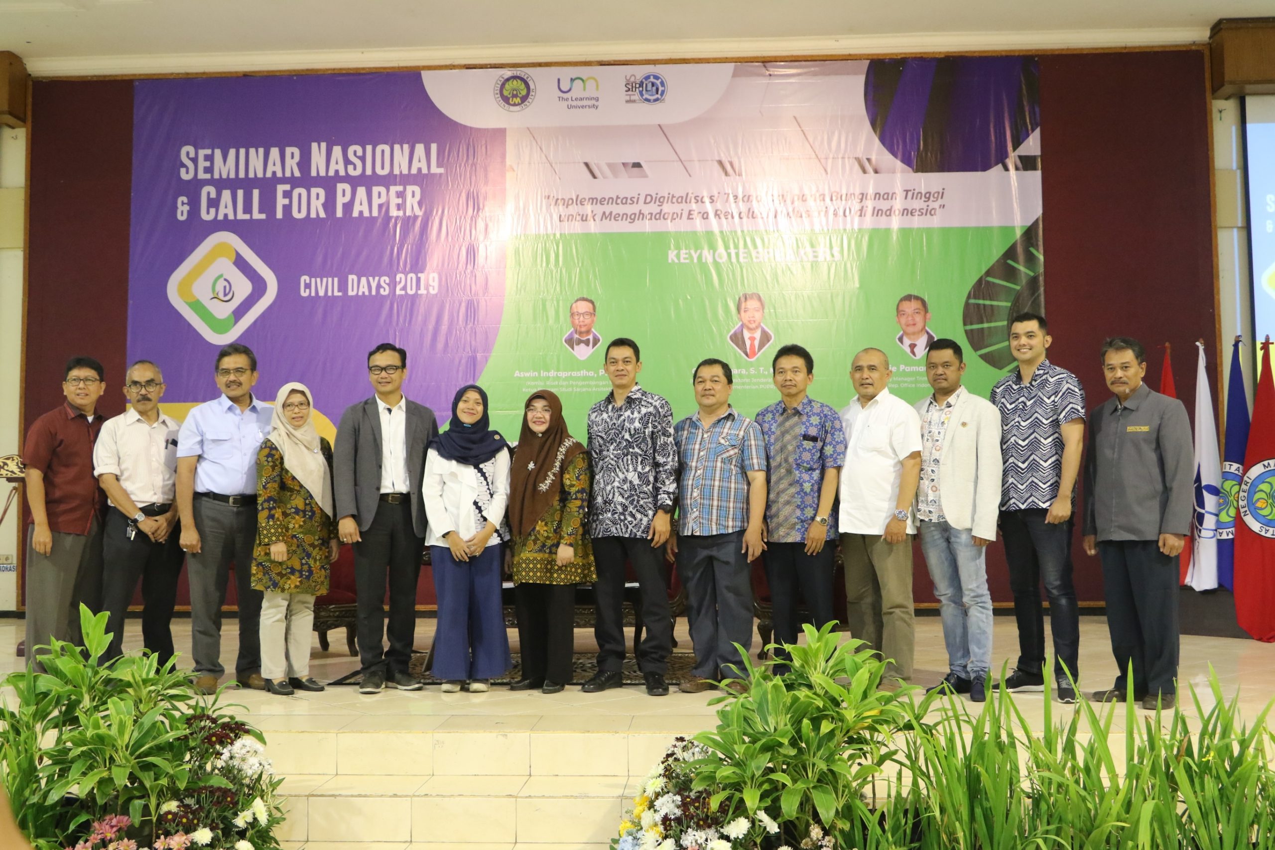 Seminar Nasional dan Call for Paper Civil Days 2019 “Implementasi Digitalisasi Teknologi pada Bangunan Tinggi untuk Menghadapi Era Revolusi 4.0 di Indonesia”