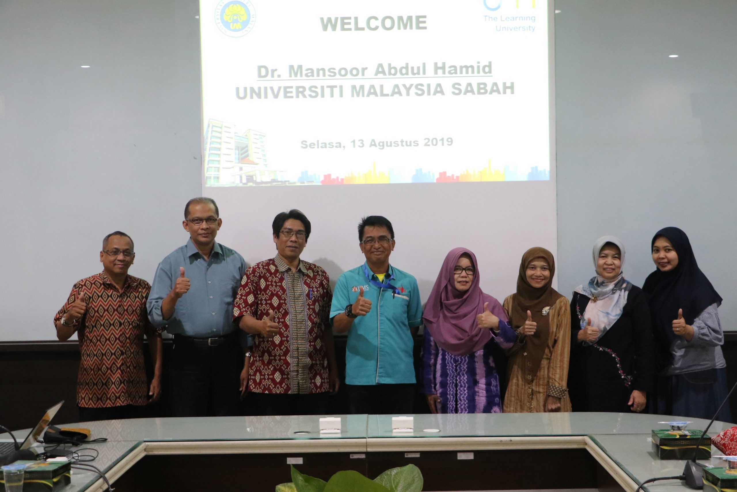 Kunjungan Program Kerjasama dari Universiti Malaysia Sabah di Fakultas Teknik UM