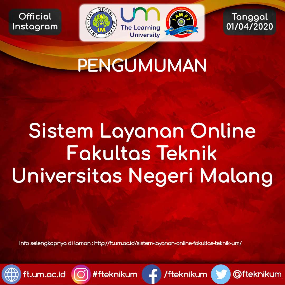 Sistem Layanan Online Fakultas Teknik UM