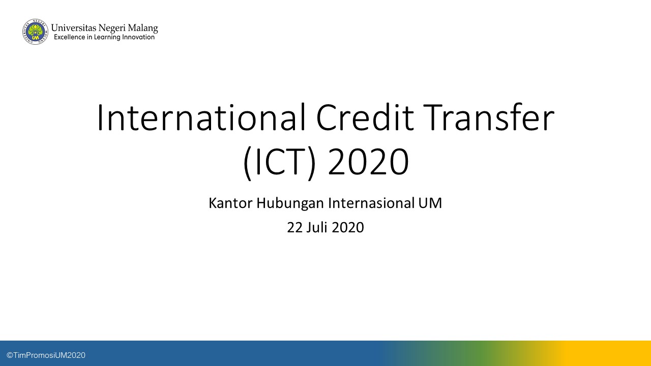 Transfer Kredit Internasional 2020