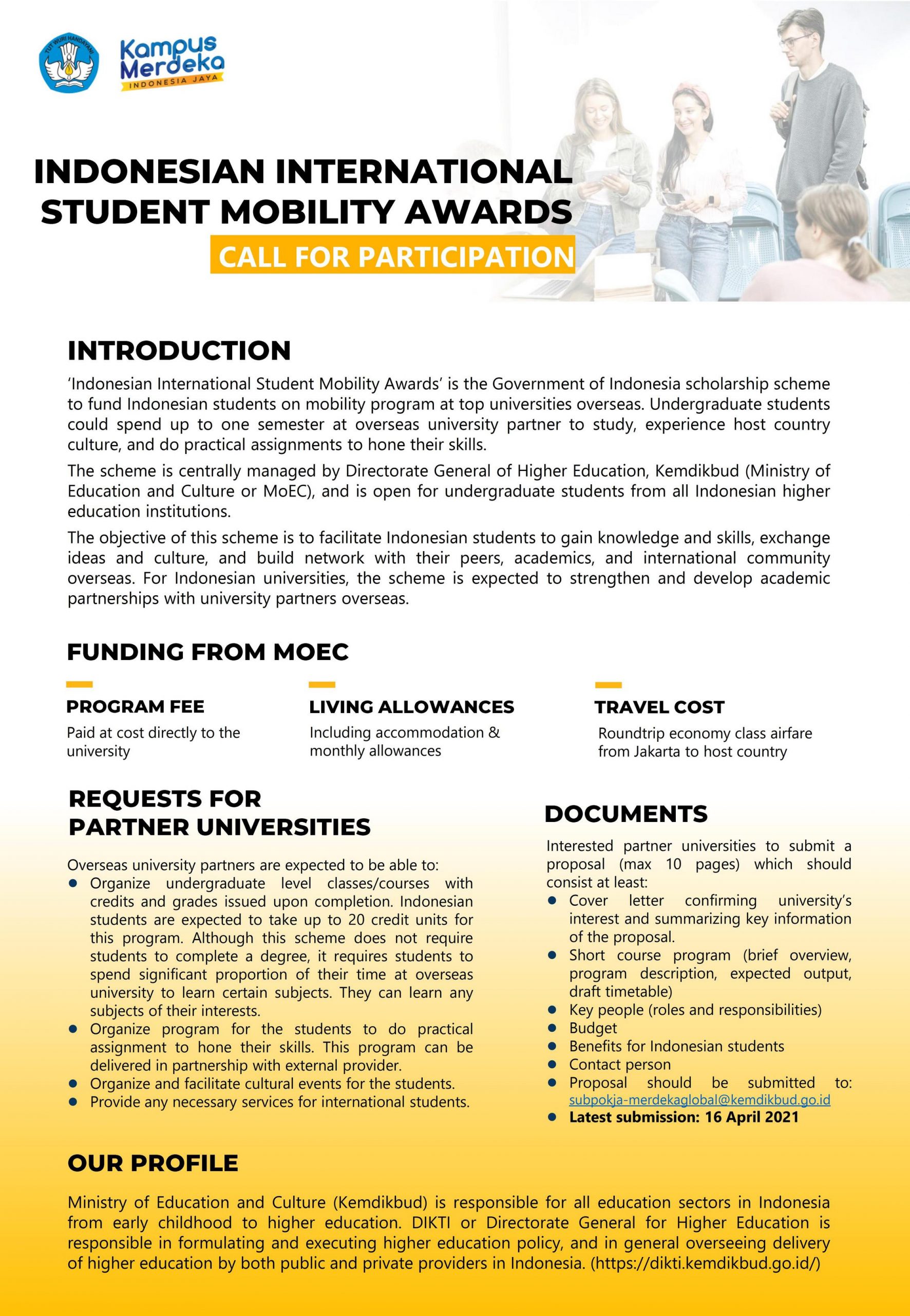 Indonesia International Student Mobility Award (IISMA) 2021