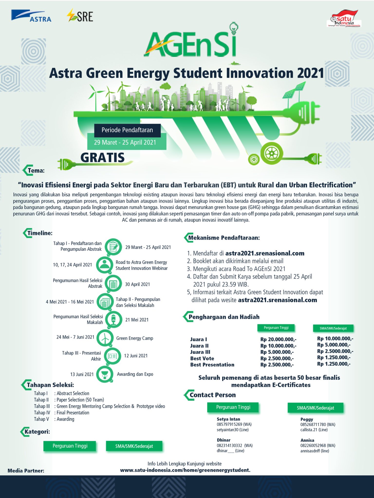 AGEnSI – Astra Green Energy Student Innovation 2021