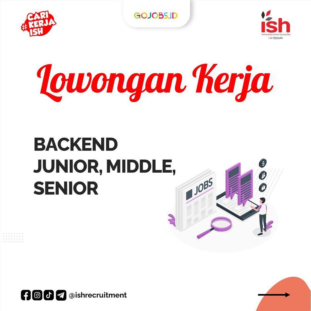Backend Junior, Middle, Senior | PT. Infomedia Solusi Humanika
