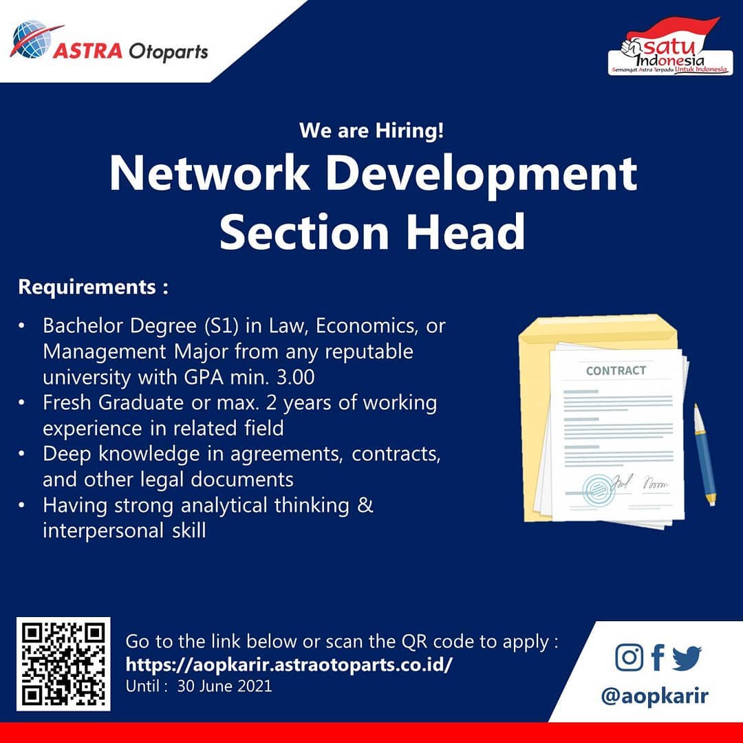 Network Development Section Head | PT Astra Otoparts