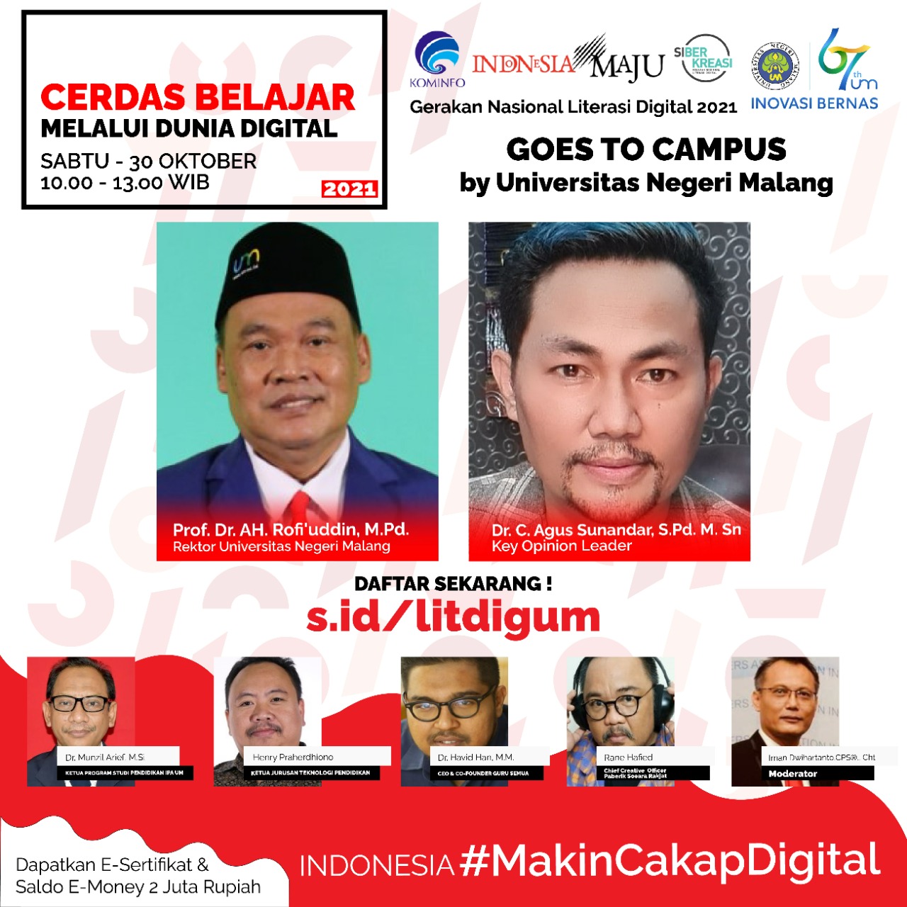 WEBINAR Literasi Digital Nasional 2021 (Indonesia Makin Cakap Digital) KOMINFO