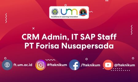 CRM Admin, IT SAP Staff | PT Forisa Nusapersada