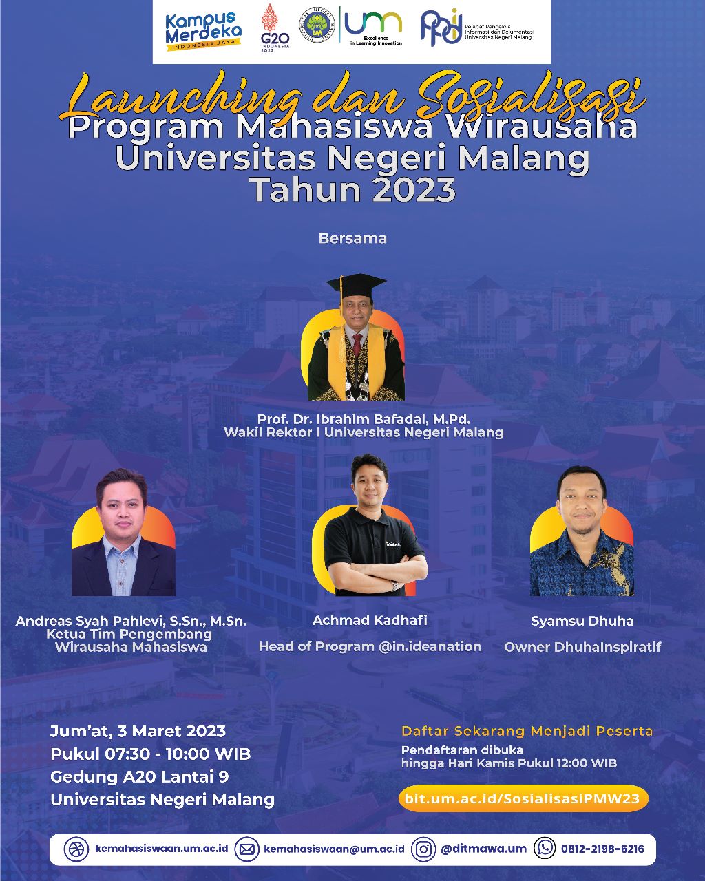 Launching dan Sosialisasi Program Mahasiswa Wirausaha UM Tahun 2023