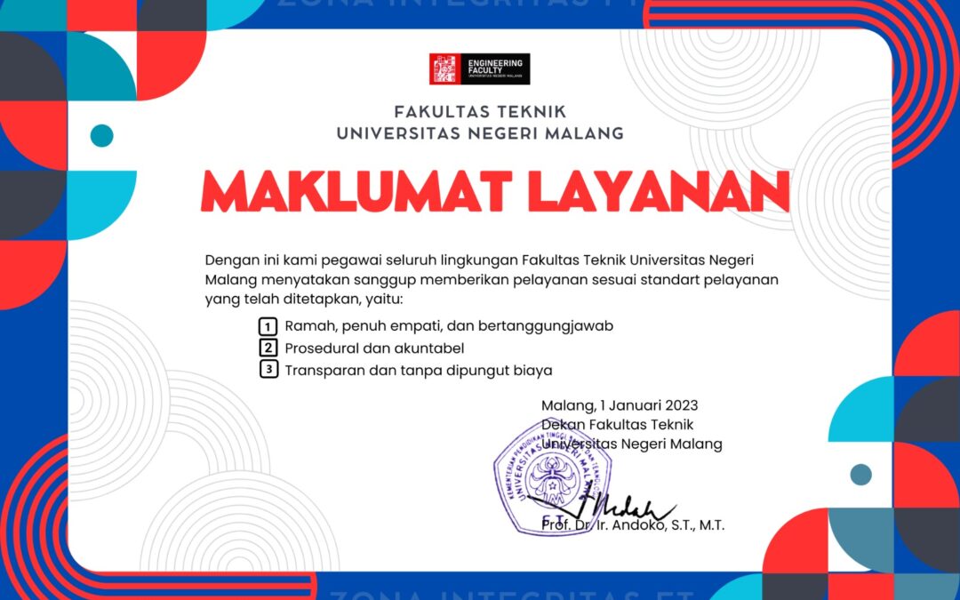 MAKLUMAT LAYANAN FAKULTAS TEKNIK