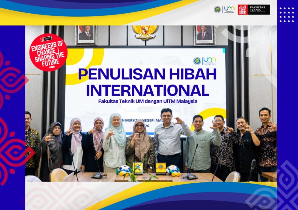 Dr. Husein Hanibah, Ph.D. dan Dr. Nor Zakiah bt Nor Hashim, Ph.D. Berbagi Strategi Penulisan Hibah Internasional bagi Dosen Muda Fakultas Teknik UM
